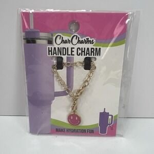 CharCharms Handle Charms Smiley Face For Water Bottle Travel Cup